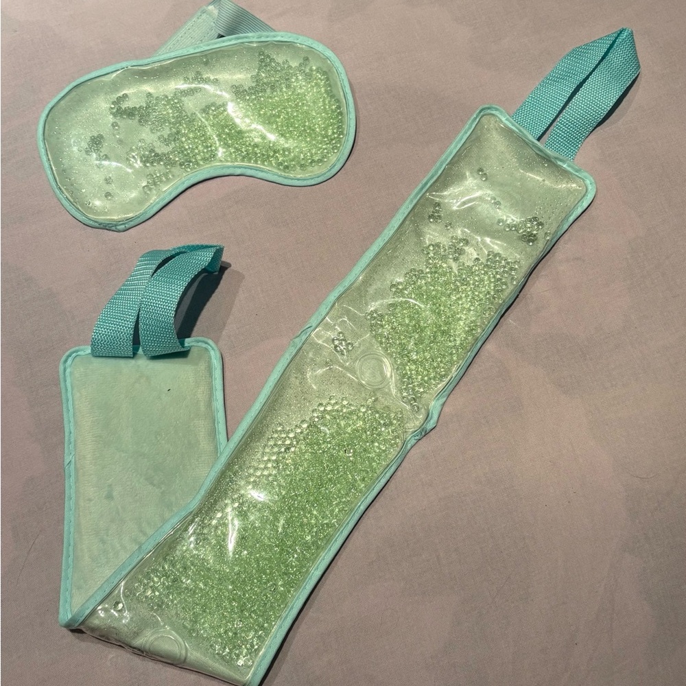 Aqua Gel Bead Eye Mask and Body Wrap Set
